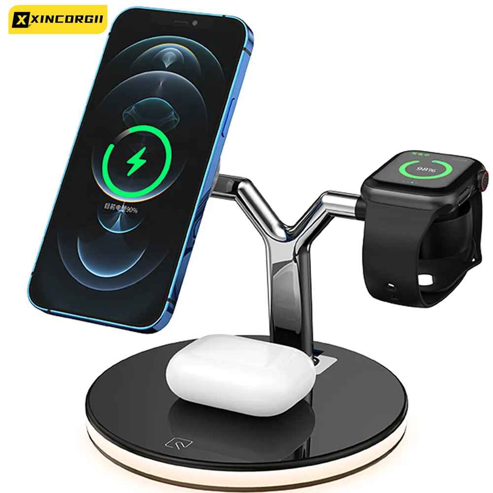 Power Trio Charger - 3 in 1 Magnetic Wireless Charger