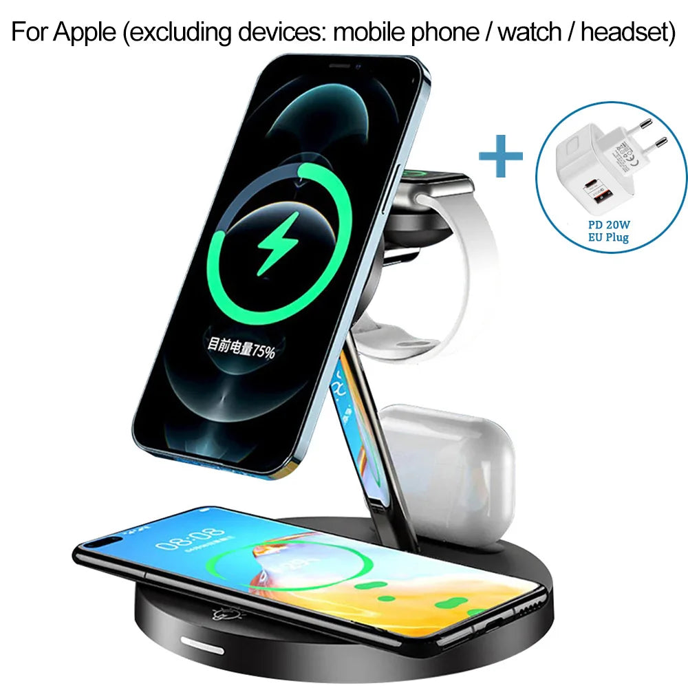 Power Trio Charger - 3 in 1 Magnetic Wireless Charger