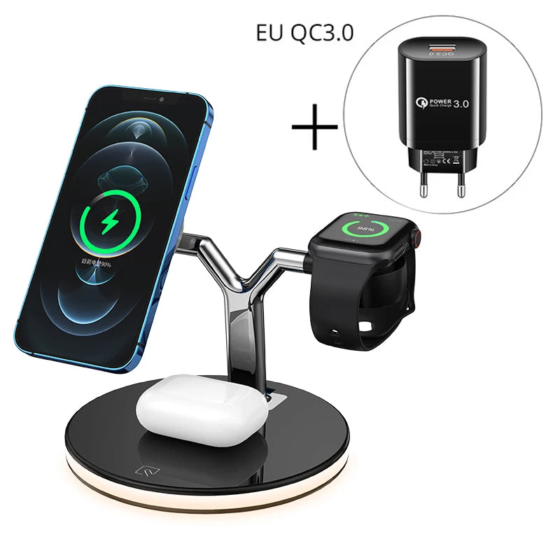 Power Trio Charger - 3 in 1 Magnetic Wireless Charger