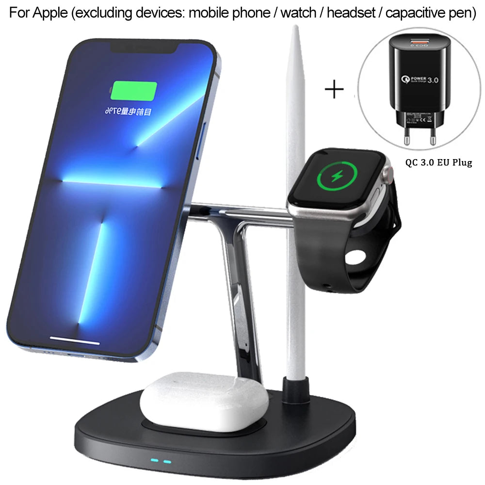 Power Trio Charger - 3 in 1 Magnetic Wireless Charger