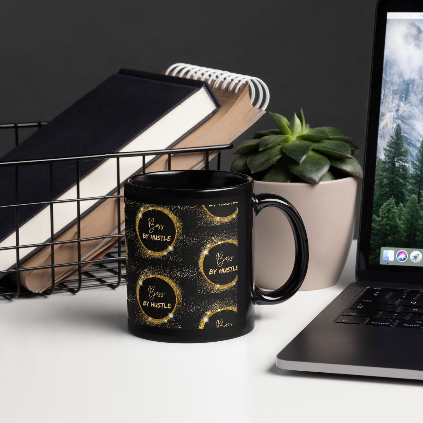 Black Glossy Mug - BossByHustle