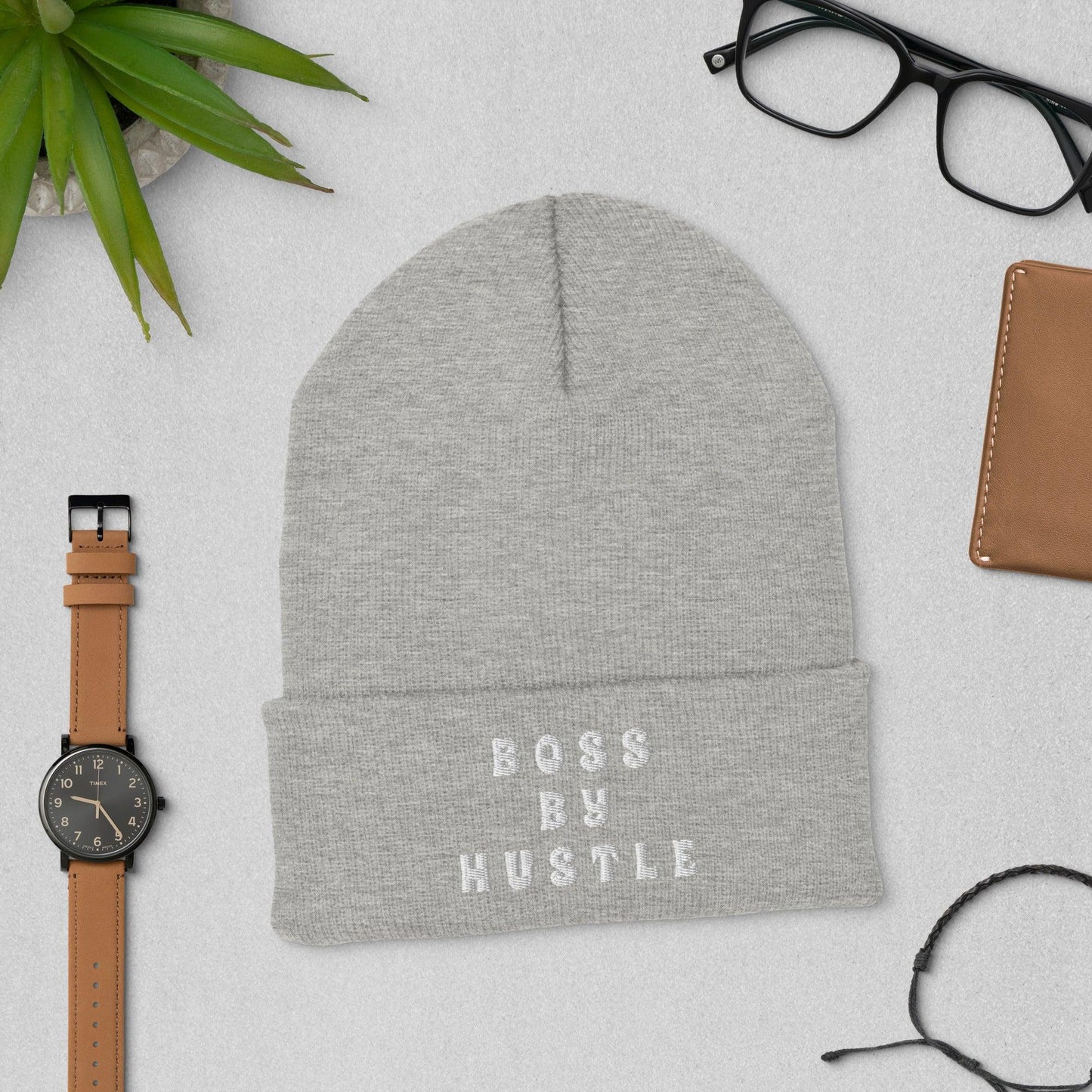 Boss By Hustle Cuffed Beanie - Image #7