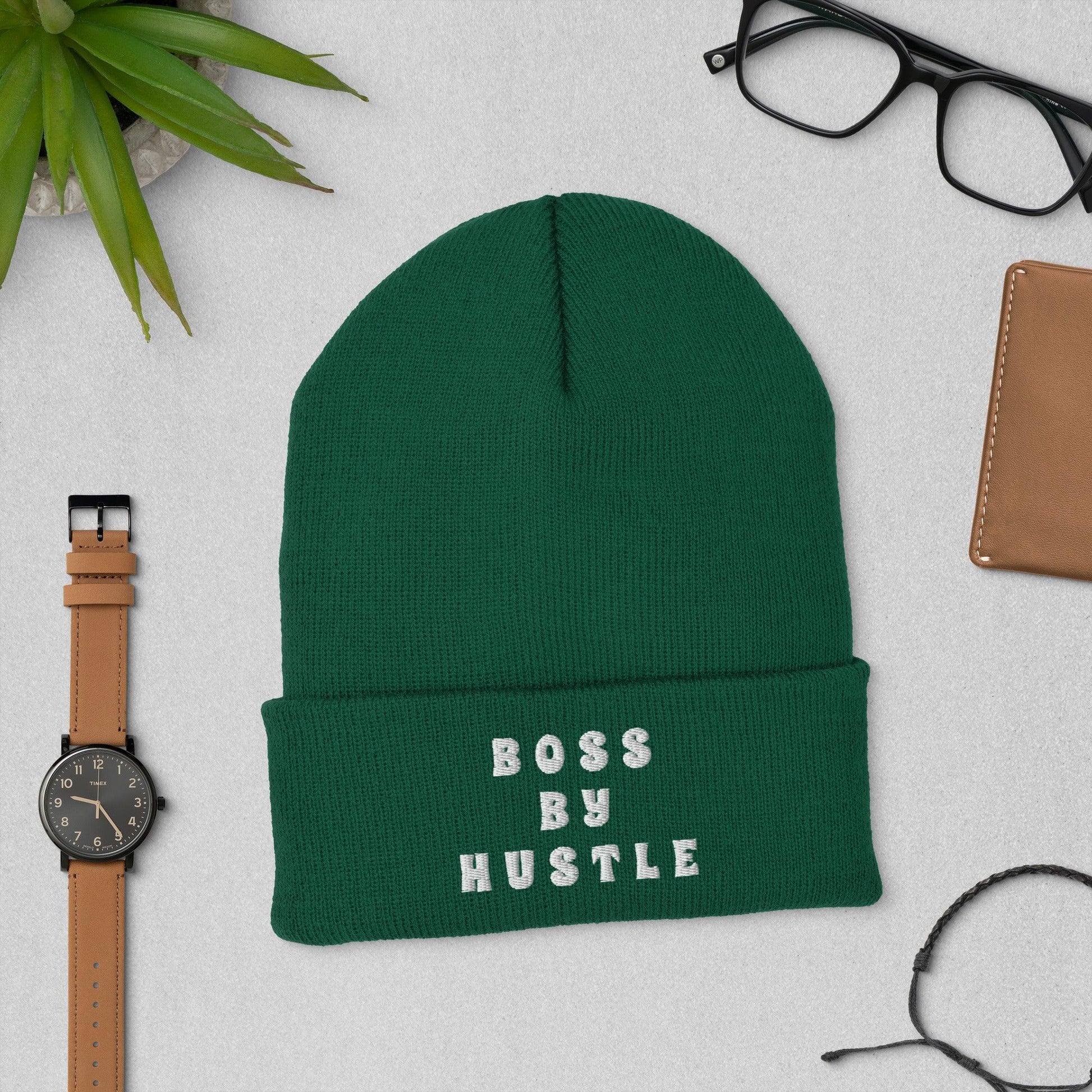 Boss By Hustle Cuffed Beanie - Image #6