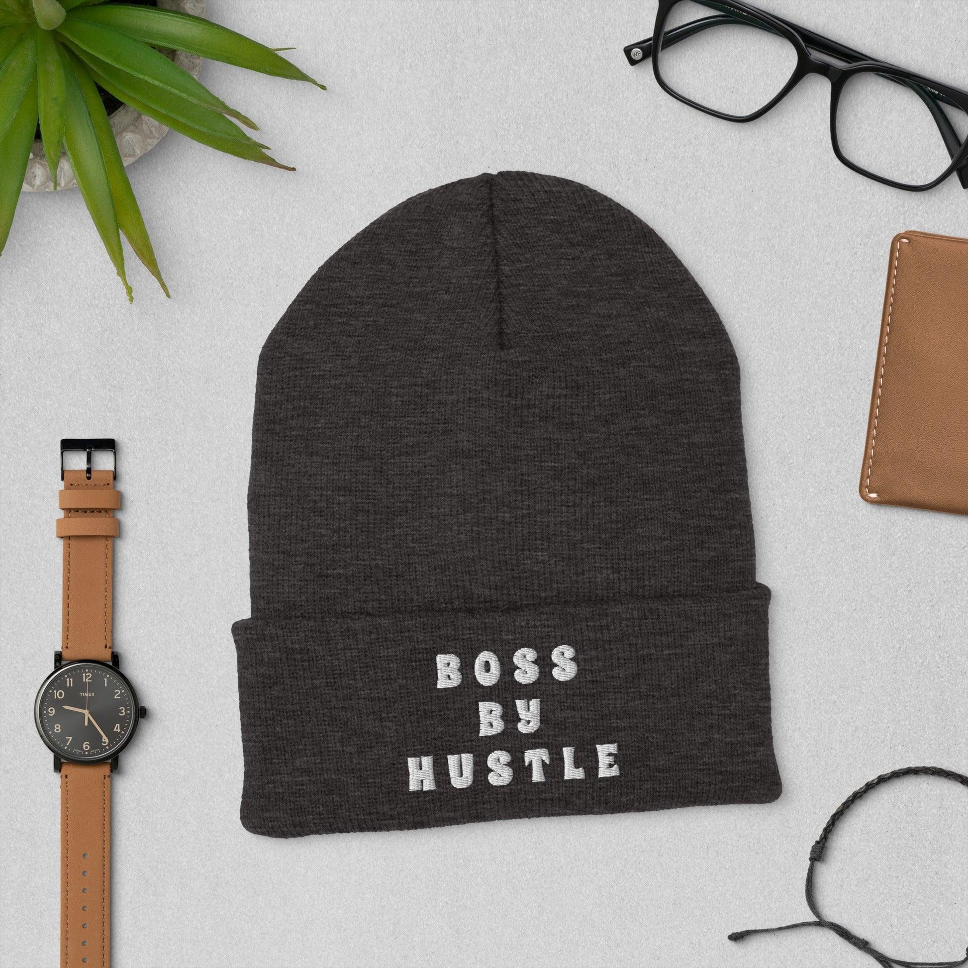 Boss By Hustle Cuffed Beanie - Image #4