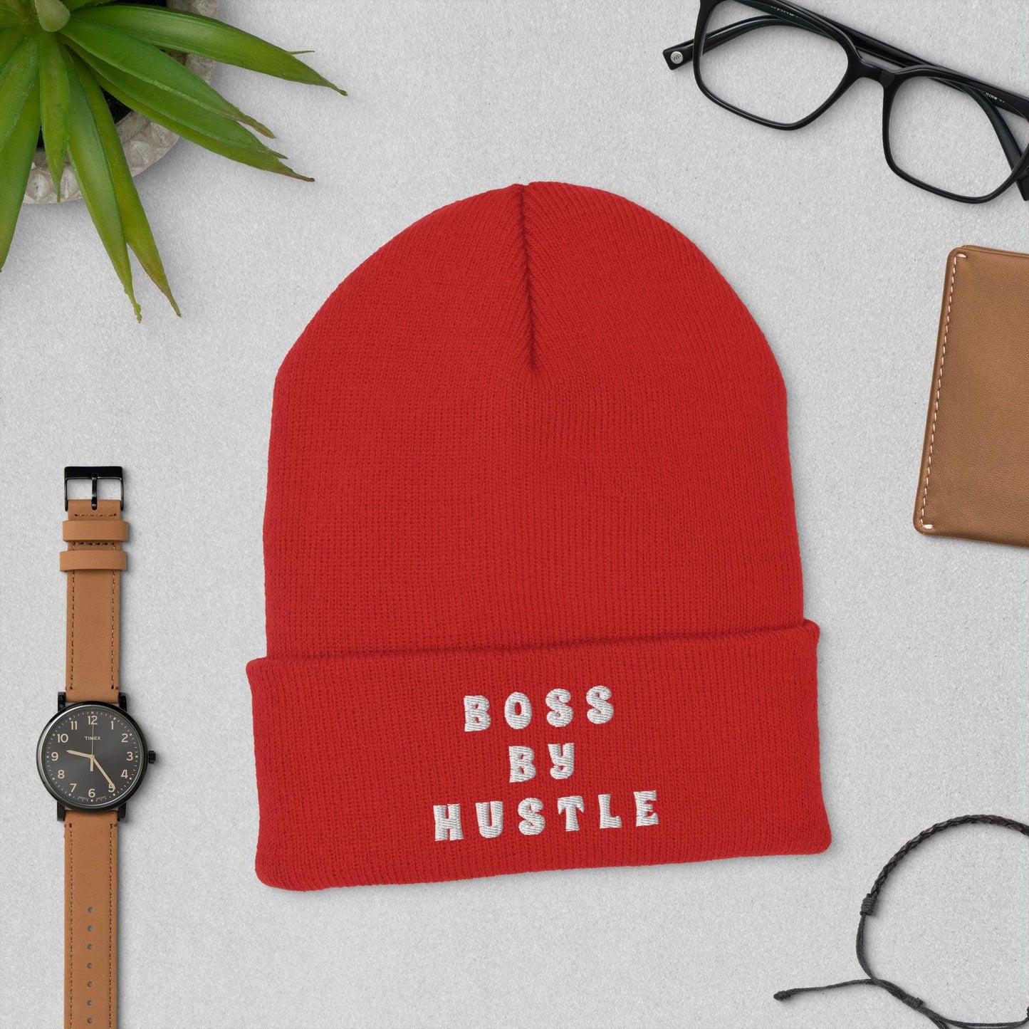 Boss By Hustle Cuffed Beanie - Image #5